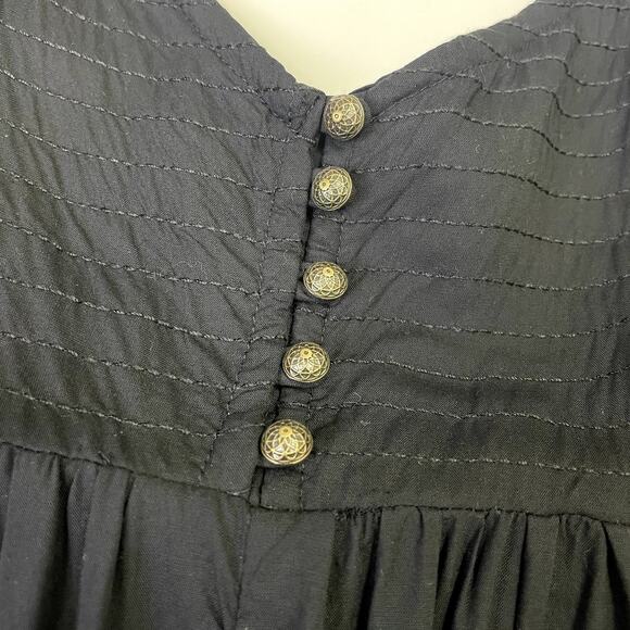 Anthropologie Vega Lounge Jumpsuit size S Black Harem Wide Leg - Picture 6 of 13